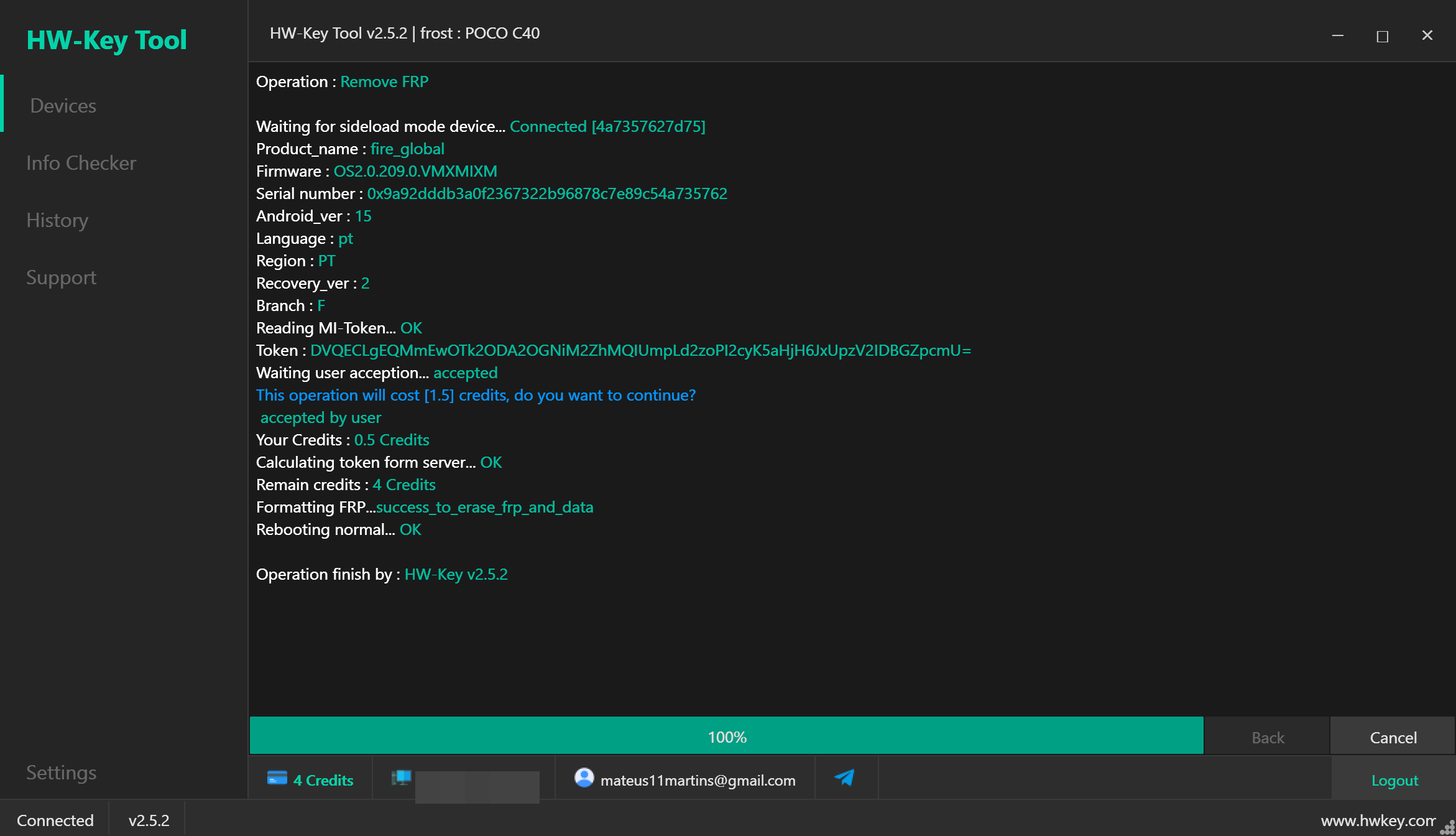 frost : POCO C40 Remove FRP - Sideload Mode