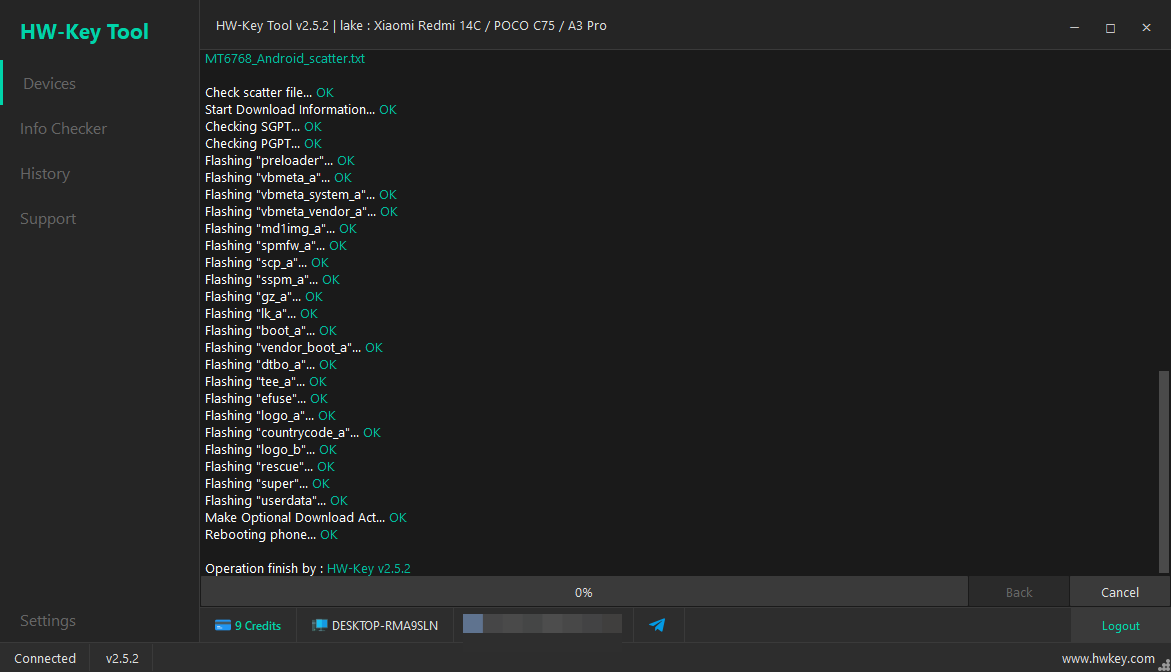 lake : Xiaomi Redmi 14C / POCO C75 / A3 Pro Flash Firmware - MTK