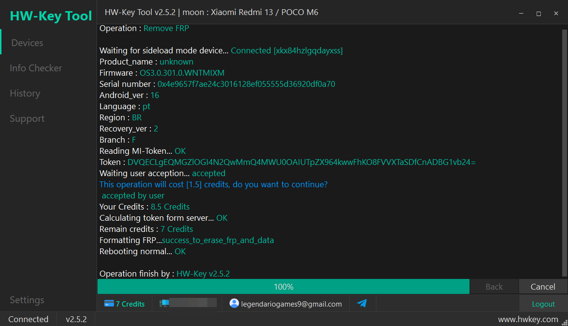 moon : Xiaomi Redmi 13 / POCO M6 Remove FRP - Sideload Mode