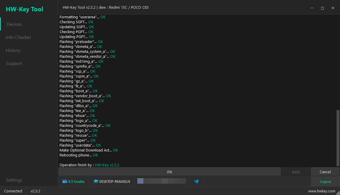 dew : Redmi 15C / POCO C85 Flash Firmware - MTK