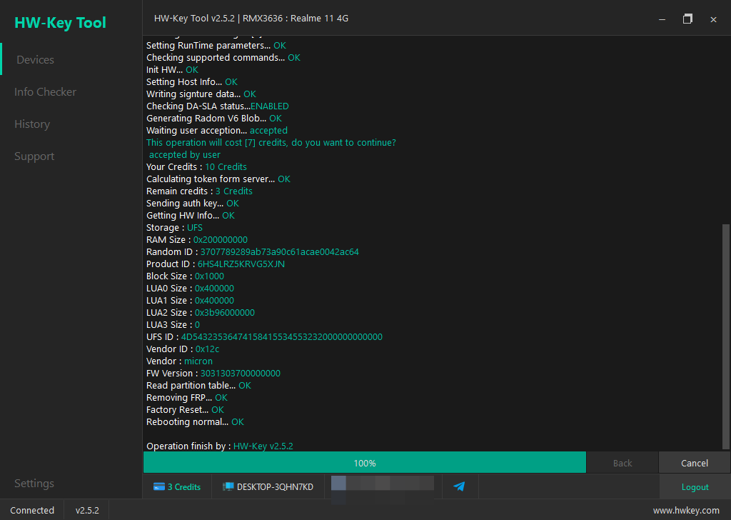 RMX3636 : Realme 11 4G Remove FRP - MTK