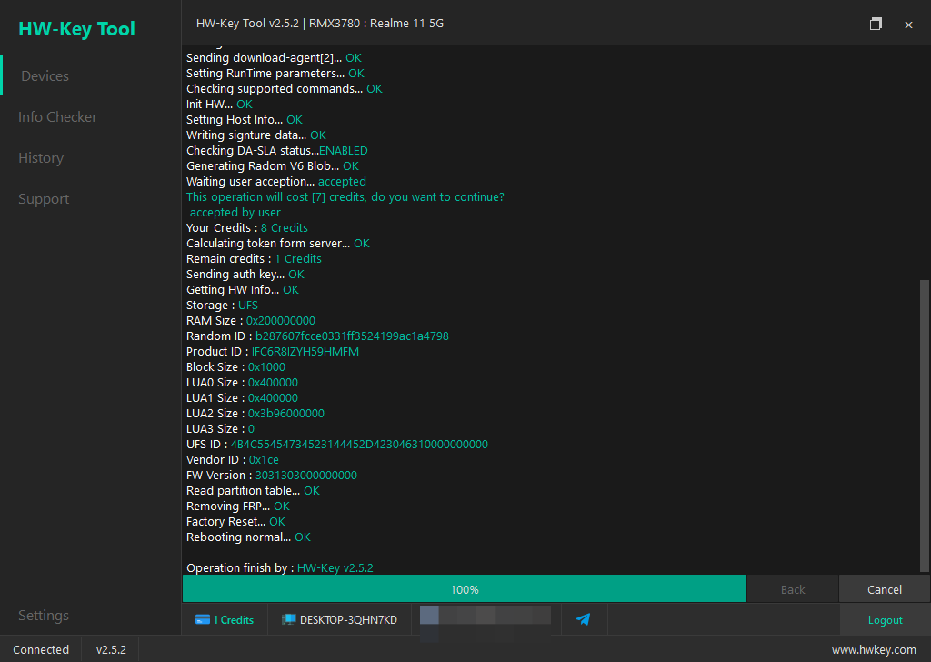 RMX3780 : Realme 11 5G Remove FRP - MTK