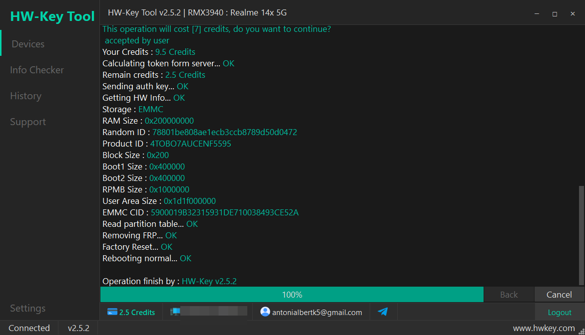 RMX3940 : Realme 14x 5G Remove FRP - MTK