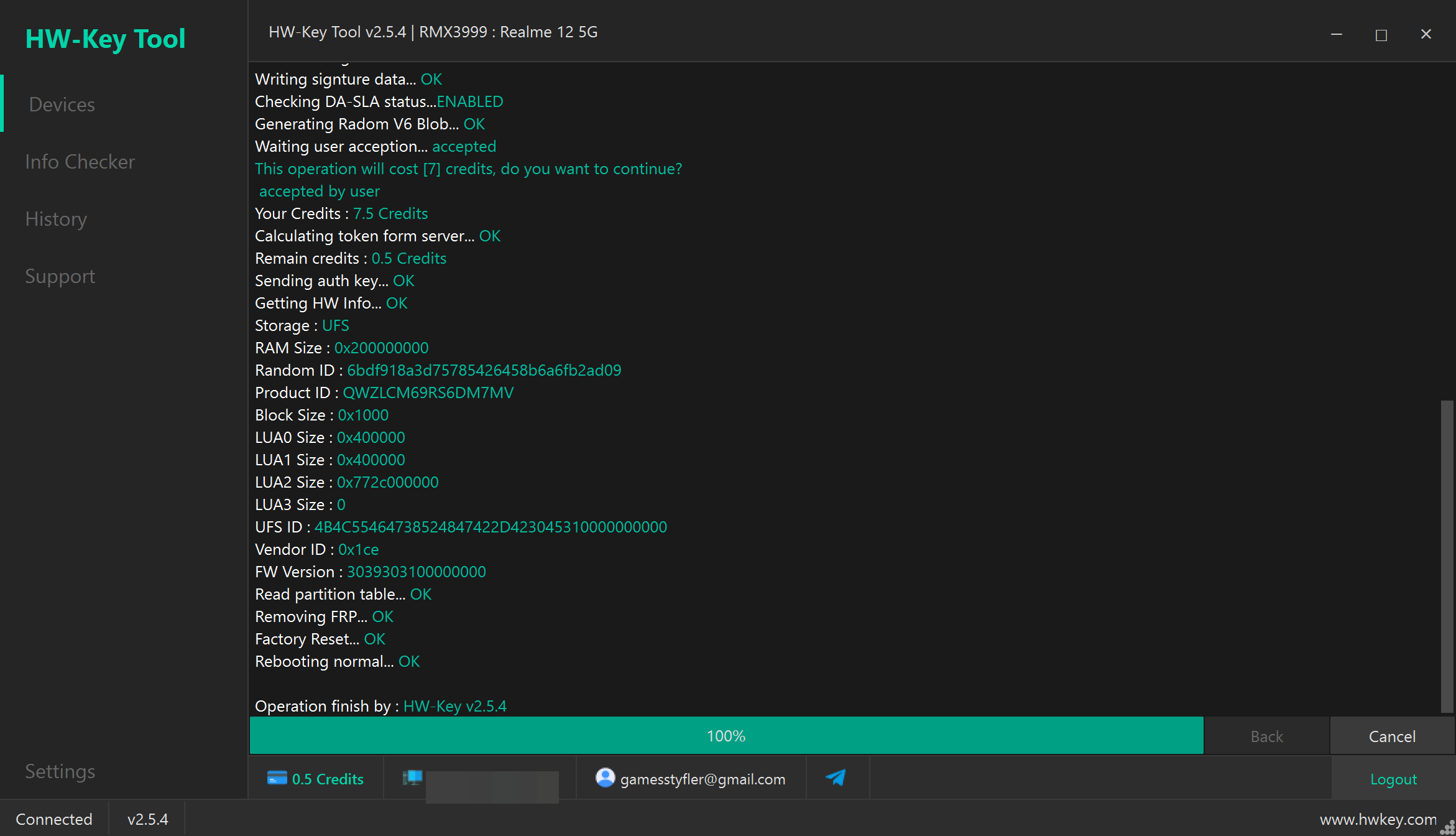 RMX3999 : Realme 12 5G Remove FRP - MTK