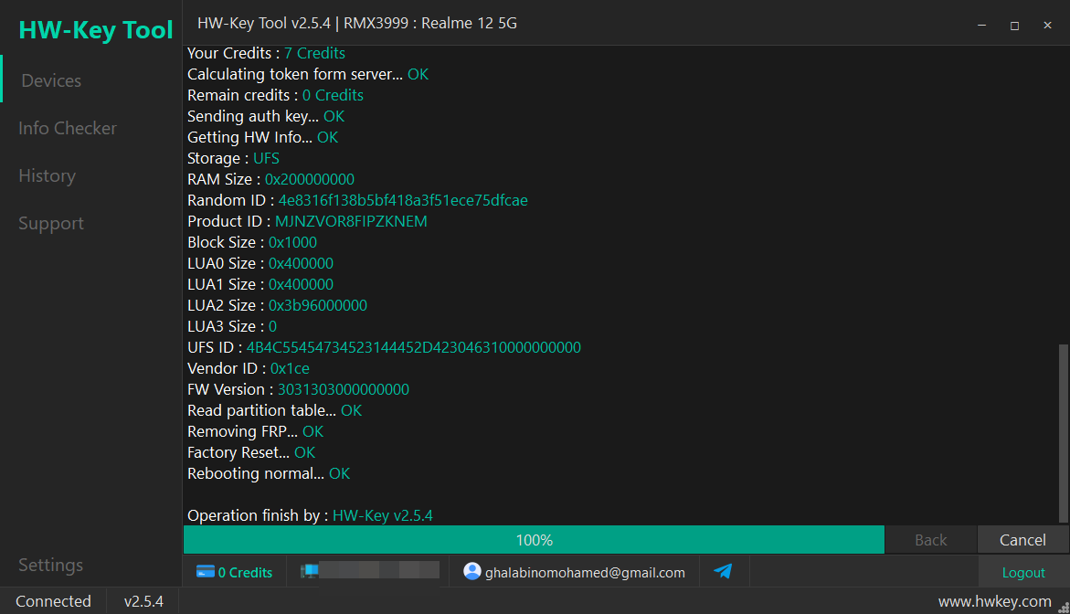 RMX3999 : Realme 12 5G Remove FRP - MTK